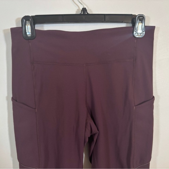 Lululemon Fast and Free High-Rise Tight 25” Nulux Maroon Size 6 with pockets - Picture 2 of 16